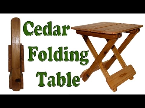 Cedar Folding Table