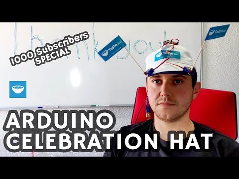 Celebration hat with Arduino - 1000 Subscribers Special