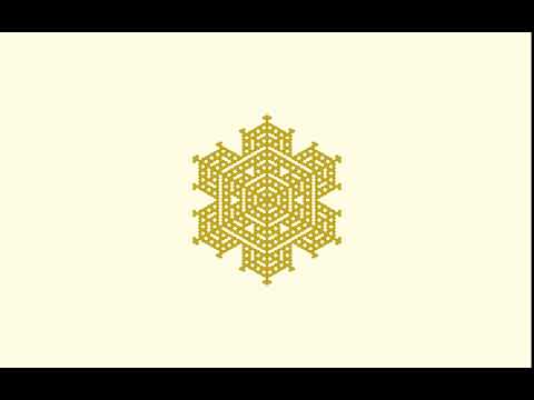 Cellular automaton snowflake in OpenSCAD