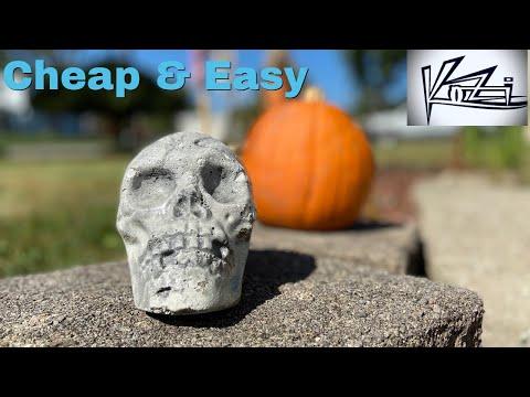 Cement Skulls in time for Halloween | Or Anytime, Really