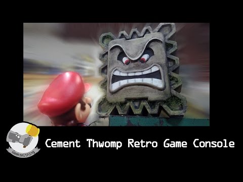 Cement Thwomp Retro Game Console // LET'S MAKE: