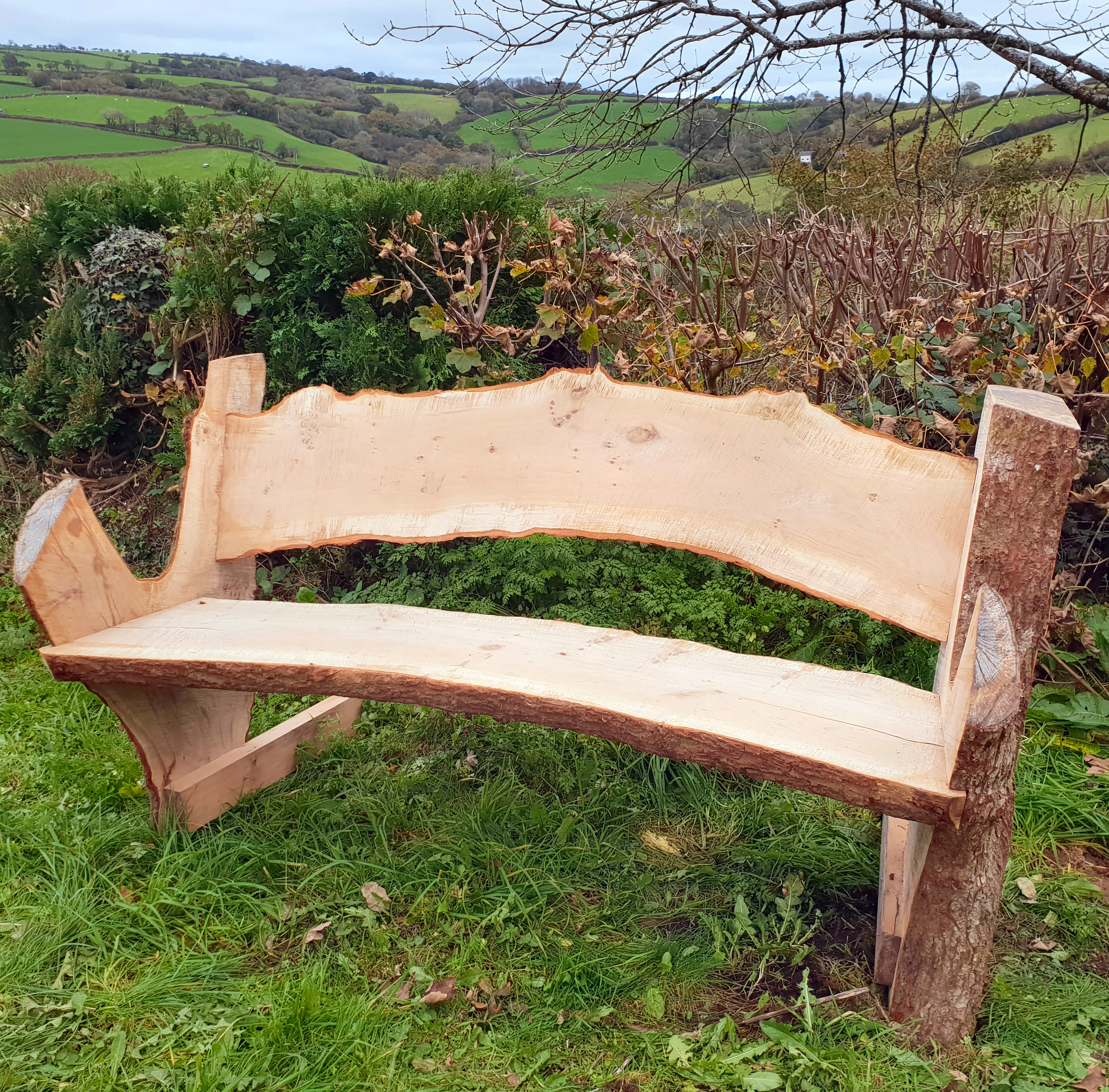 Chainsaw milled bench making2.jpg