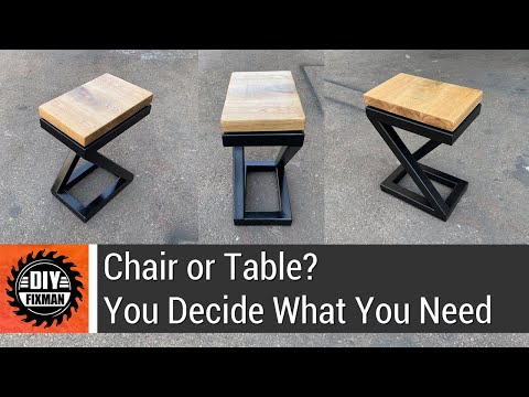 Chair or table? You decide what you need - 100% DIY