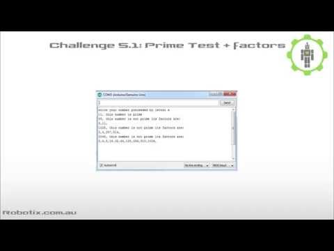 Challenge 5.1 Factors and Prime Numbers