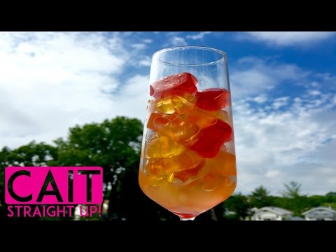 Champagne or Sparkling Wine Soaked Gummy Bears | Cait Straight Up