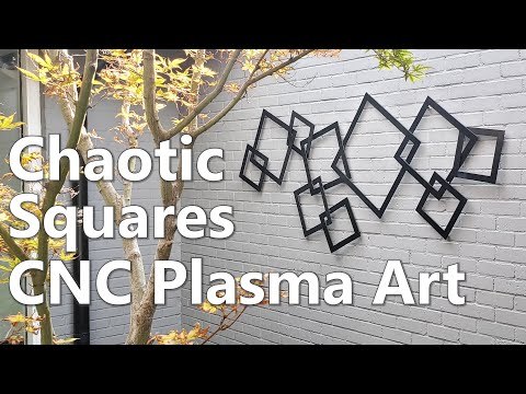 Chaotic Squares 3D CNC Plasma Wall Art with TruWeldStudWelding.com