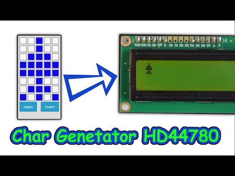 Char Generator for HD44780