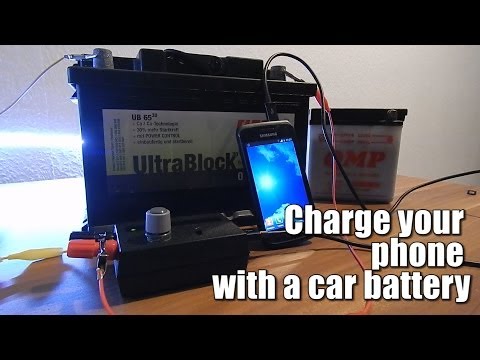 Charge your phone with a car battery (6V-24V) || Voltage regulator