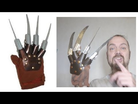 Cheap Freddy Kruger glove make over new blades