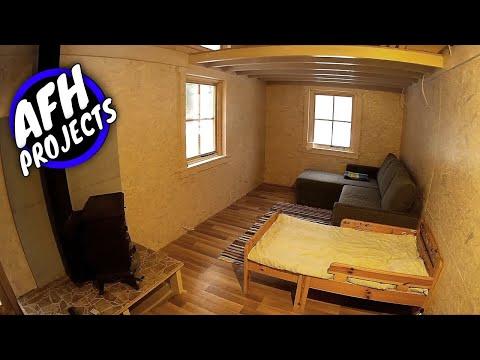 Cheap Tiny House on wheels build #9 - Lacquer interior to white