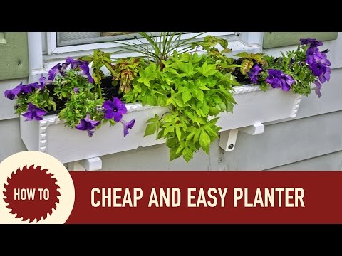 Cheap and Easy to Make Flower Planter