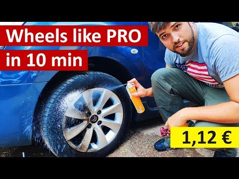 Cheapest way to clean wheels like a PRO (Under 1,5$)