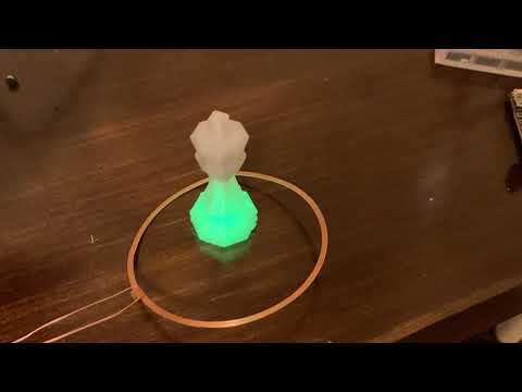 Chess Figure Green Color Wireless Power