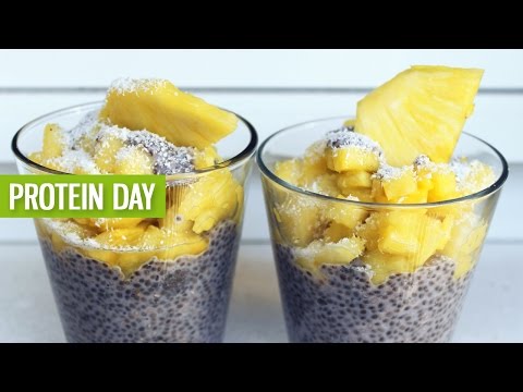 Chia Pudding Pina Colada - Healthy Snack Recipe