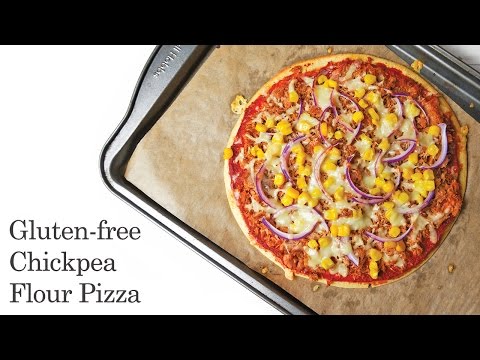 Chickpea Flour Pizza (Gluten free &amp;amp; Healthy)