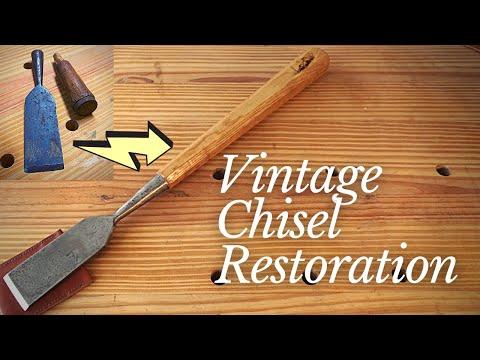 Chisel Restoration | Making a Timber Framing Slick | Vintage Woodworking Tools