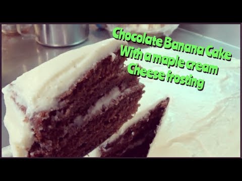 Chocolate Banana Cake With Cream Cheese Frosting