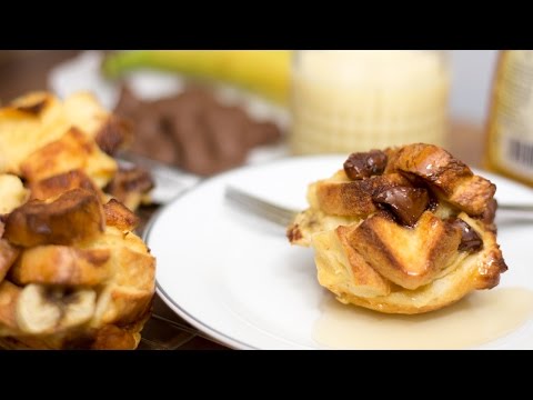 Chocolate Banana French Toast Muffins | cooking with benji