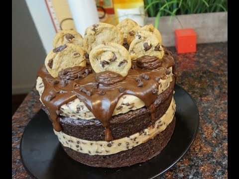 Chocolate Chip Cookie Dough Cake (Pintrest Tested Recipe)