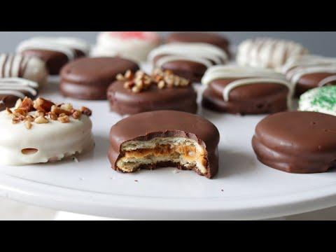 Chocolate Covered Peanut Butter Ritz Cracker Treats Recipe