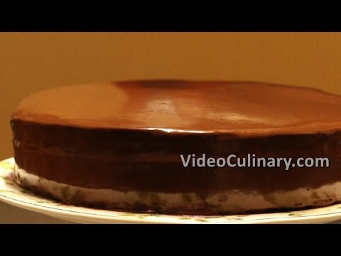 Chocolate Ganache Recipe &amp;amp; How to glaze a cake - Video Culinary