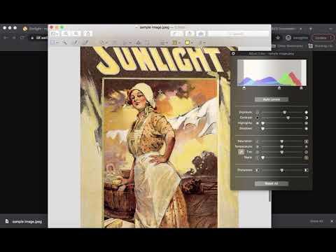Choosing and editing public domain art Instructable how-to video