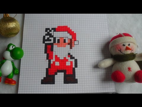 Christmas Mario Pixel Art Stop Motion!