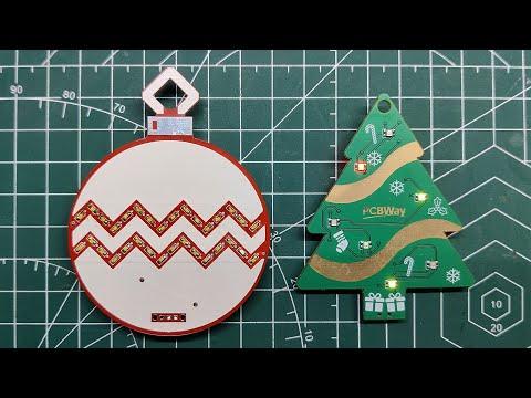 Christmas Ornament Made from PCB FR4