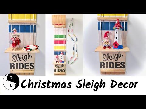 Christmas Sleigh Decor | Birdz of a Feather
