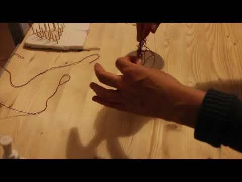 Christmas decoration with string art