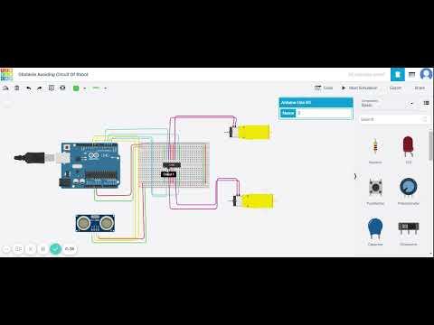 Circuit Design For Avoiding Obstacle Infront Of Robot