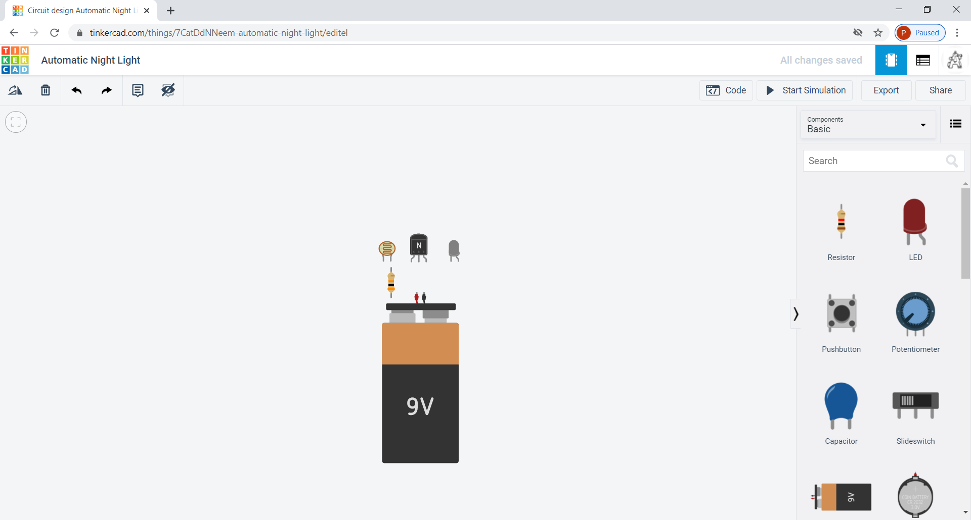 Circuit design Automatic Night Light _ Tinkercad - Google Chrome 15-01-2021 19_05_46.png