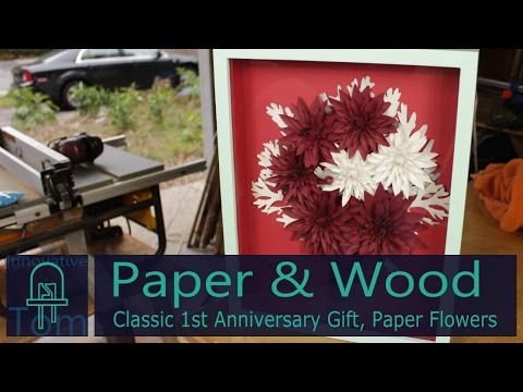 Classic 1st Anniversary Gift, Paper Flowers