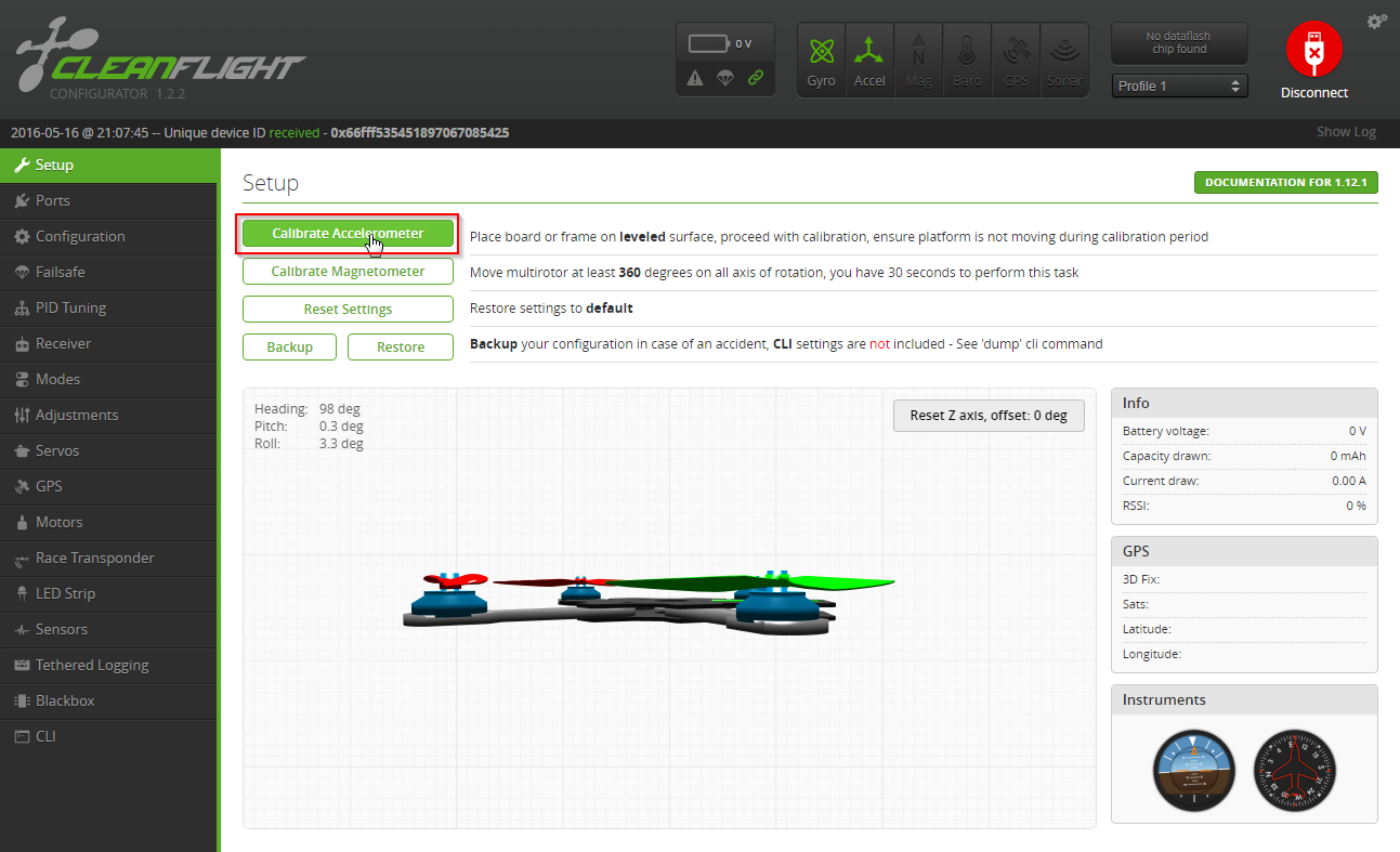 Cleanflight - Configurator - Accelerometer.png