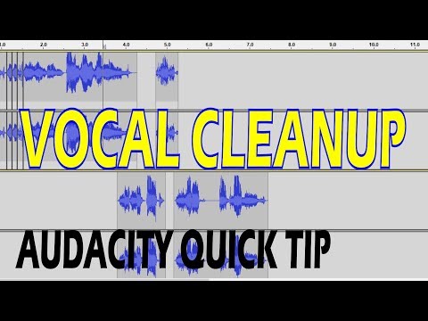 Cleaning up Vocals - Audacity Quick Tip