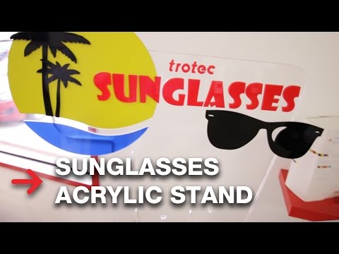 Clear Acrylic Stand | Laser cutting acrylic | TroGlass Clear cast acrylic