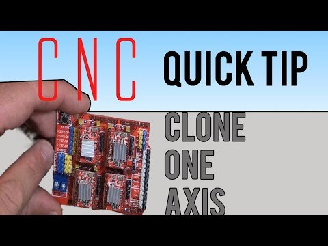 Clone one axis on the CNC shield for the Aduino UNO - CNC 3D Quick Tip