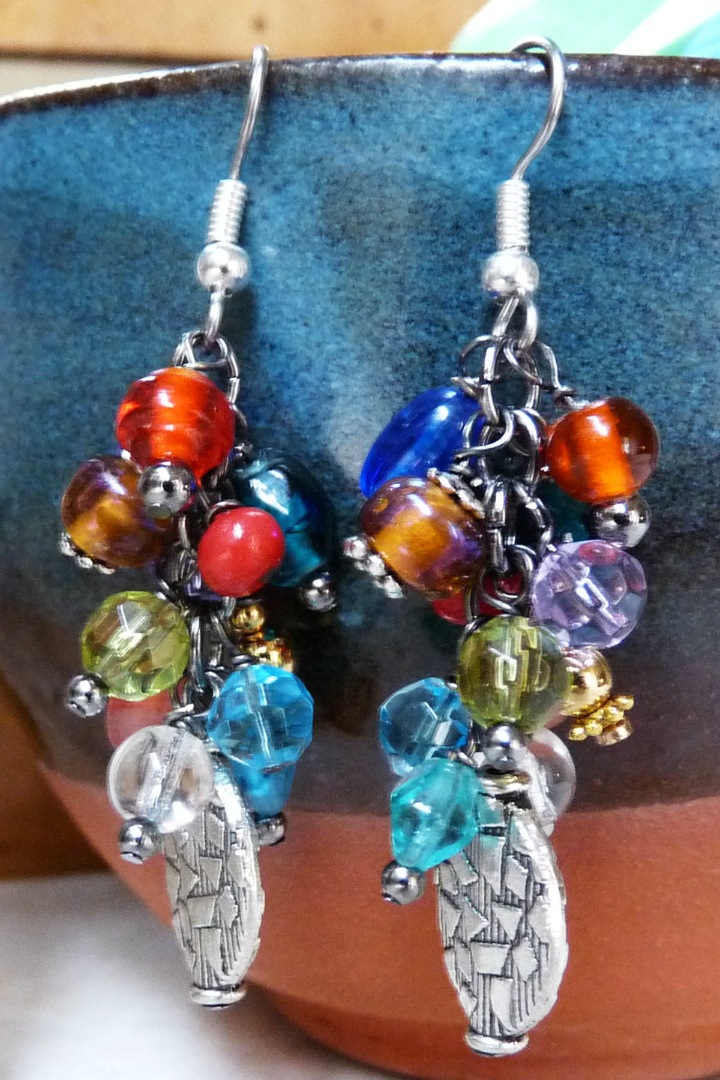 Cluster Earrings Jewel tonesVert2 LO.jpg