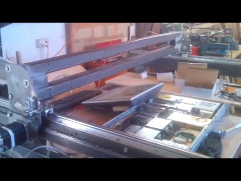 Cnc ferro test movimentazione ponte a 20mt/min