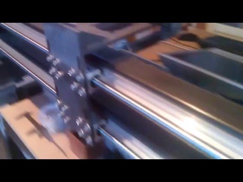 Cnc ferro test scorrimento carrello sul ponte