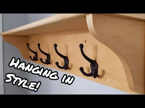 Coat Rack and Shelf - Plywood and Steam Bending