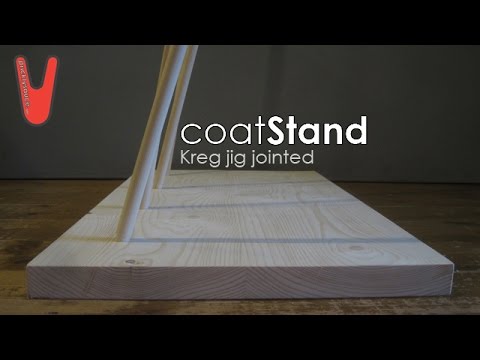 Coat stand made with Kreg R3 jig