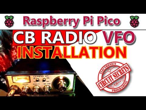 Cobra 21 CB Radio VFO install RPI2040 (DDS VFO cb radio mods extra channels)