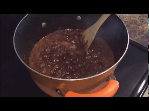 Cocoa Mixture: Boiling and Stirring