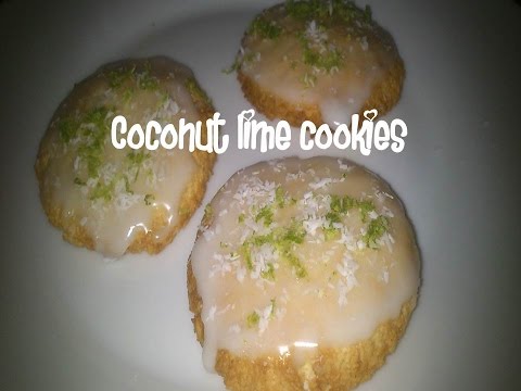 Coconut lime cookies recipe