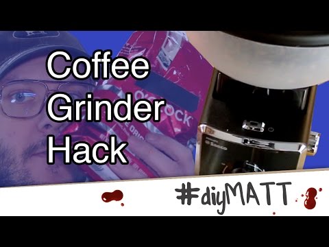 Coffee grinder hopper storage hack / modification