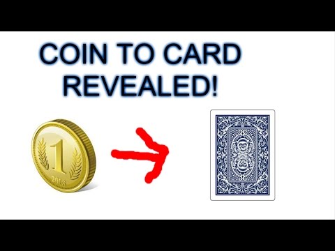 Coin to card magic trick revealed! MUST SEE