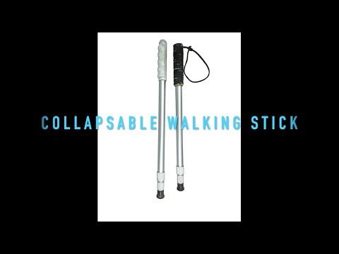 Collapsable Walking Stick from Old Tripod - Demo Video for Instructables