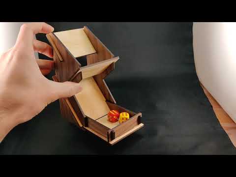 Collapsible Dice Tower Demonstration