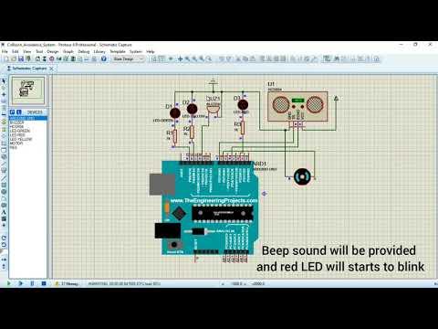 Collision Avoidance Systems Circuit Simulation using Proteus